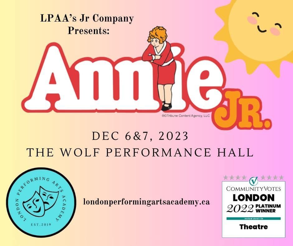 Tomorrow! Tomorrow! London Performing Arts Academy returns to the Wolf stage TOMORROW with their performance of Annie Jr. buff.ly/3sMZMno
