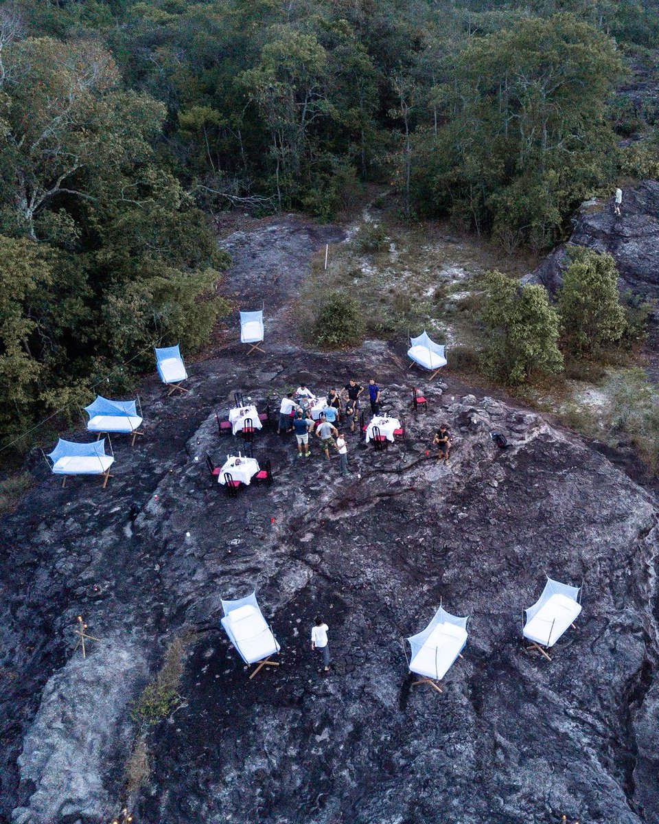 ExploreCookson's tweet image. We specialise in one-of-a-kind bespoke camps that no-one else has replicated, created by us exclusively for our private clients. That could mean setting up aurora domes on a frozen lake under the Northern Lights or movie theatres in a dragon-blood tree forest in Socotra.