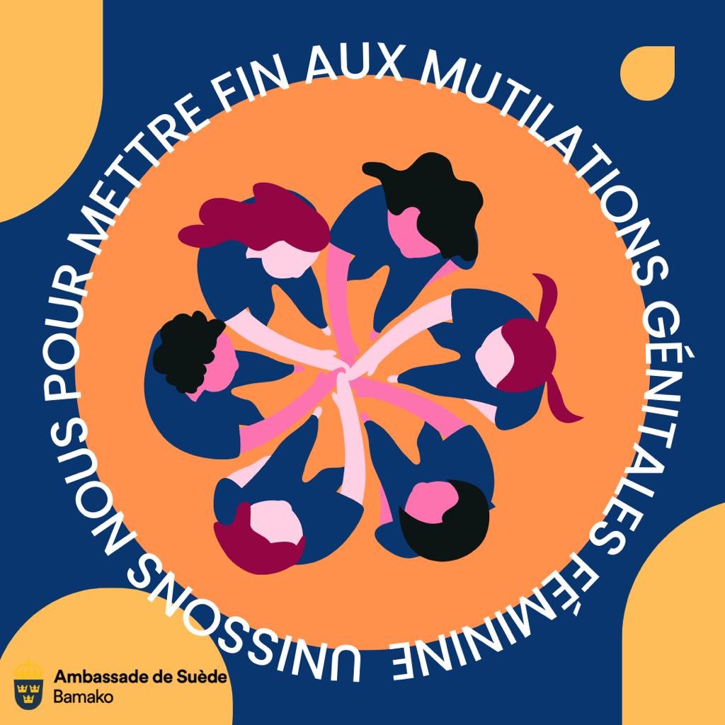 La réalité des mutilations génitales féminines est choquante, touchant une femme ou fille sur quatre en Afrique subsaharienne. Levons nos voix, agissons pour mettre fin à cette violation des droits fondamentaux.💔🗣  #SuèdecontreVBG #16Jours #Pasdexcuse #ÉgalitéEnAction #StopVBG