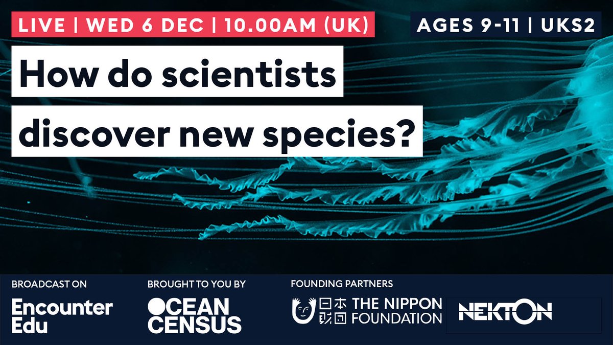 Looking forward to this free live lesson tomorrow with the fantastic @DeepSeaV from @oceancensus 🐠🦈🪸🐙. 👉 book here ow.ly/bEJM50Qfyj6 #education #learning #ocean #oceanliteracy #primaryscience #stem