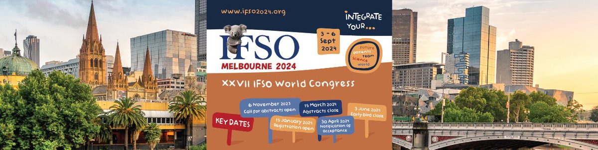 🟠 ¡La XXVI edición de IFSO Congress ya tiene fecha!

🇦🇺 Melbourne acogerá el congreso mundial de <a href="/IfsoSecretariat/">IFSO</a> del 3 al 6 de septiembre

👉 Más información en ifso2024.org

#bariatricsurgery #cirugiabariatrica