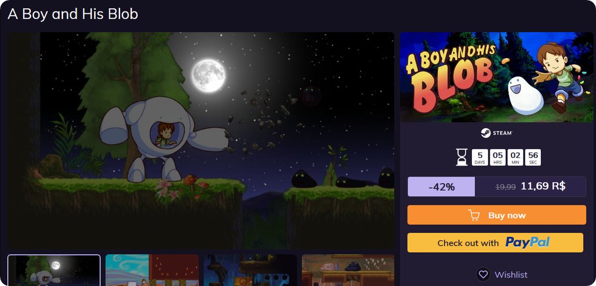 2Game_BR's tweet image. A Boy and His Blob, um clássico reimaginado que vai te conquistar.😍

🏃Corre que é por tempo limitado.
💸R$ 11,69 (-42% OFF)
🎮SOMENTE PARA PC
🔗2game.me/aboy-bf2023

#ABoyandHisBlob #jogos #clássico #reimaginado