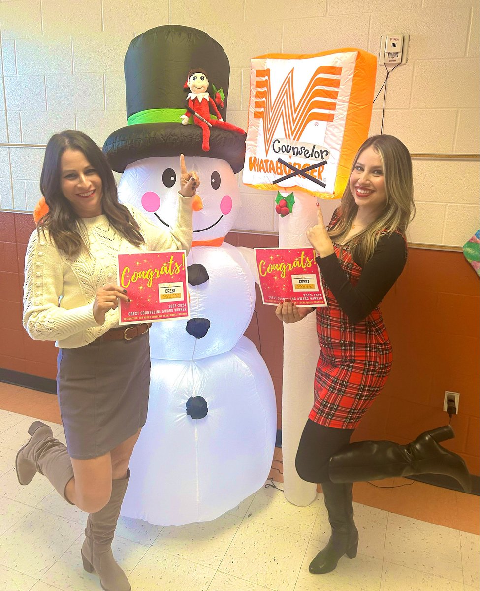 Gladys Ramos Trevino (@trevino_gladys) on Twitter photo 🎄☃️ We are so honored and excited to have received the <a href="/TxSCATweets/">Texas School Counselor Association</a> CREST Counseling Award for the 3️⃣rd year❣️We love our admin, staff students and <a href="/WardWranglers/">Dr.Joe Ward ES</a> community❣️🎅🏻🎁 <a href="/NISDCounseling/">NISD Counseling</a> <a href="/sundaydnelson/">Sunday Nelson</a> <a href="/Mrs_B_Mallard/">Brooke DS Mallard</a> <a href="/NCANorthside/">♥️Northside Counselors Association♥️</a> <a href="/Whataburger/">Whataburger®</a> #CRESTwinner 🎄☃️ We are so honored and excited to have received the <a href="/TxSCATweets/">Texas School Counselor Association</a> CREST Counseling Award for the 3️⃣rd year❣️We love our admin, staff students and <a href="/WardWranglers/">Dr.Joe Ward ES</a> community❣️🎅🏻🎁 <a href="/NISDCounseling/">NISD Counseling</a> <a href="/sundaydnelson/">Sunday Nelson</a> <a href="/Mrs_B_Mallard/">Brooke DS Mallard</a> <a href="/NCANorthside/">♥️Northside Counselors Association♥️</a> <a href="/Whataburger/">Whataburger®</a> #CRESTwinner