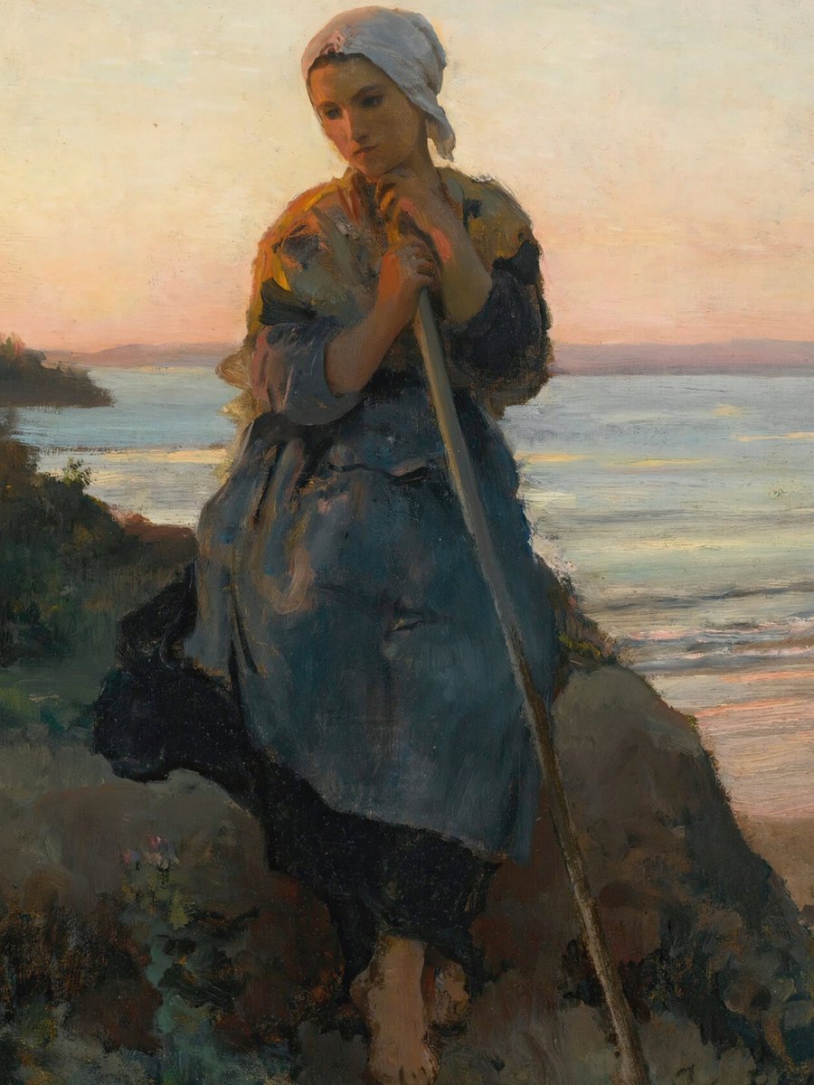 Bergère de Douarnenez. Jules Breton. (1827-1906)🖌️🌹 French Painter.