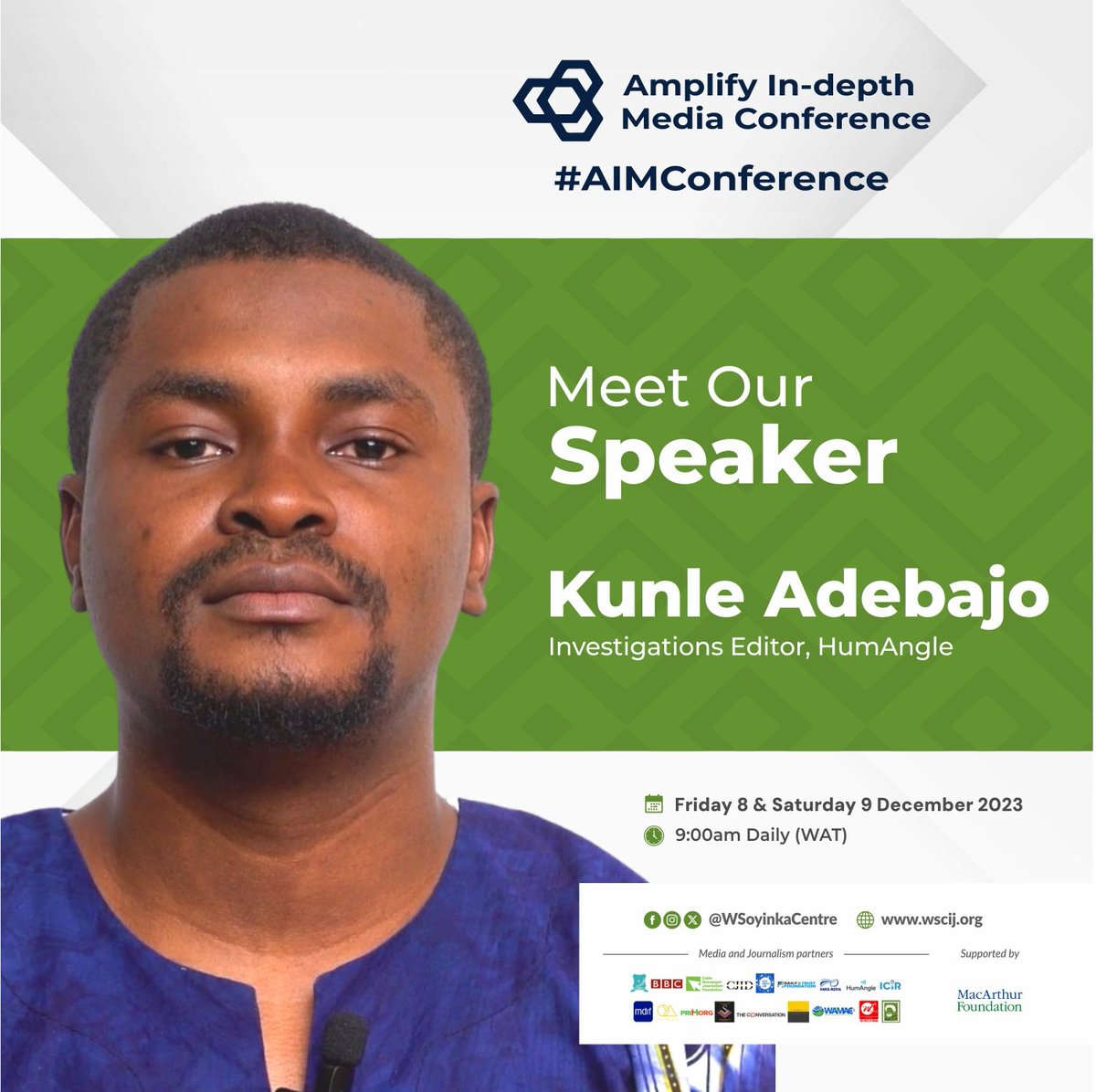 Join @KunleAdebajo at the 2023 #AIMConference. The head of the investigations desk at @HumAngle_ will moderate the session: 'Media independence sustainability and the town and gown question'. Date is 8-9, December at the Abuja Continental Hotel.