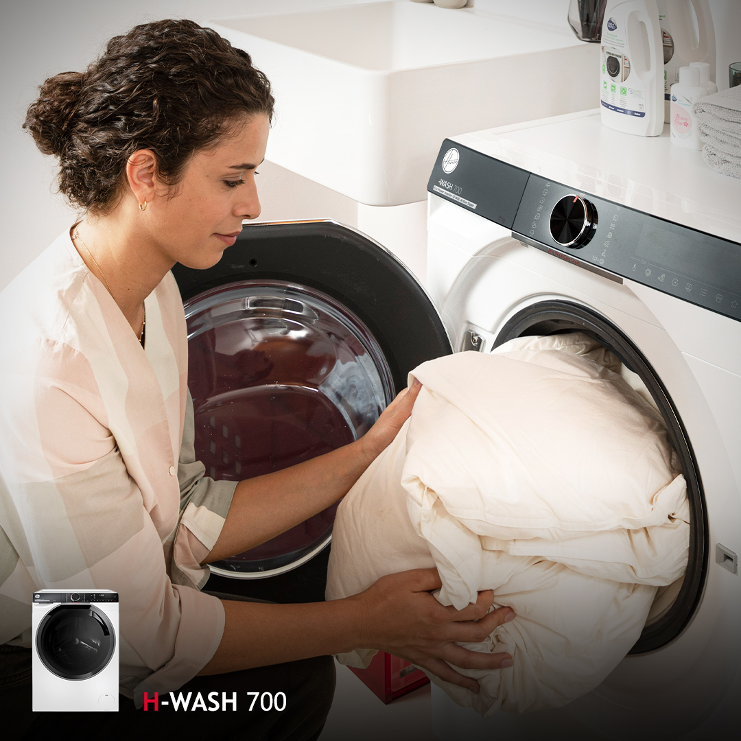 Imagine being able to throw in that mountain of clothes all in one go! The H-WASH 700 is not just a washing machine; it's a time-saving, energy reducing, laundry-life-improving all in one⏰ Discover more here: hooverdirect.co.uk/collections/wa… 🔗 #hooveruk #cleanlaundry #energysaving