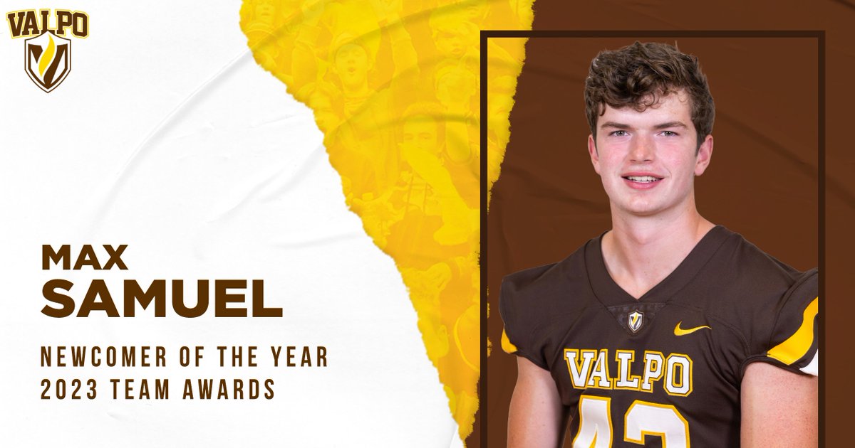 🏅 2023 TEAM AWARDS 🏅 🏈 @ryanmann0, Offensive Player of the Year 🏈 @SamHafner1, Defensive Player of the Year 🏈 @Evan_Matthes99, Special Teams Player of the Year 🏈 @MaxSamuel0, Newcomer of the Year #GoValpo