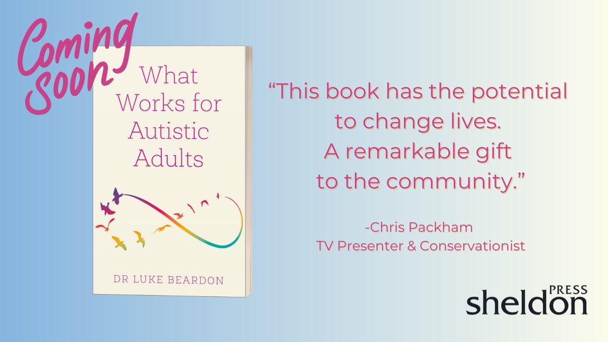@SheffieldLuke has a new book out, ‘What works for autistic adults’, only two sleeps till it’s out on the 7th Dec. Ordered yay! 
#ActuallyAutistic #autisticelders
#autism
#autistic