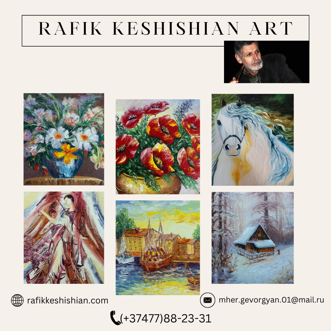 Rednurcom's tweet image. Rafik Keshishian Art

Call: (+37477)88-23-31
Email: mher.gevorgyan.01@mail.ru

For more information please follow the link: rednur.com/shop/716