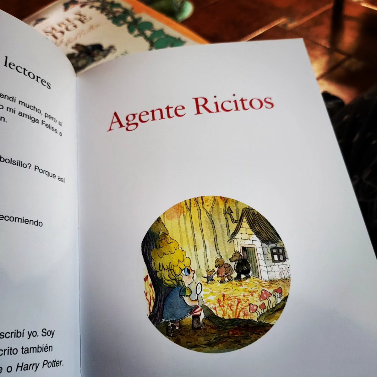 MariaSender's tweet photo. Hoy he querido homenajear a @hematocritico y hemos leído Agente Ricitos en clase.
Aún se están riendo.
Le echo mucho de menos...
#libros #elbosquedeloscuentos #agentericitos #elhematocrítico https://t.co/RtlVKaX3sT