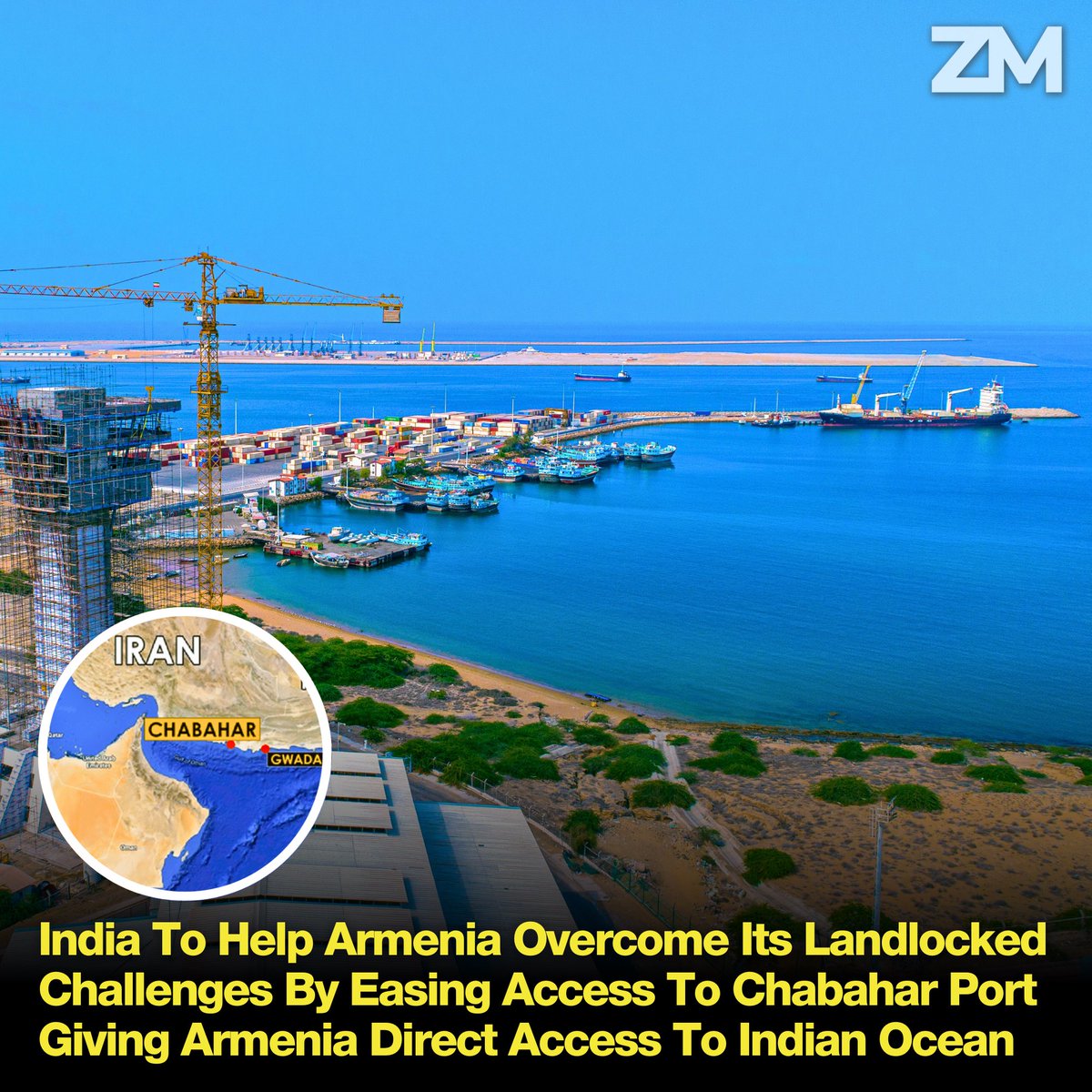ZartonkMedia's tweet image. 🇮🇳🇦🇲 India To Help Armenia Overcome Its Landlocked Challenges By Easing Access To Chabahar Port Giving Armenia Direct Access To Indian Ocean