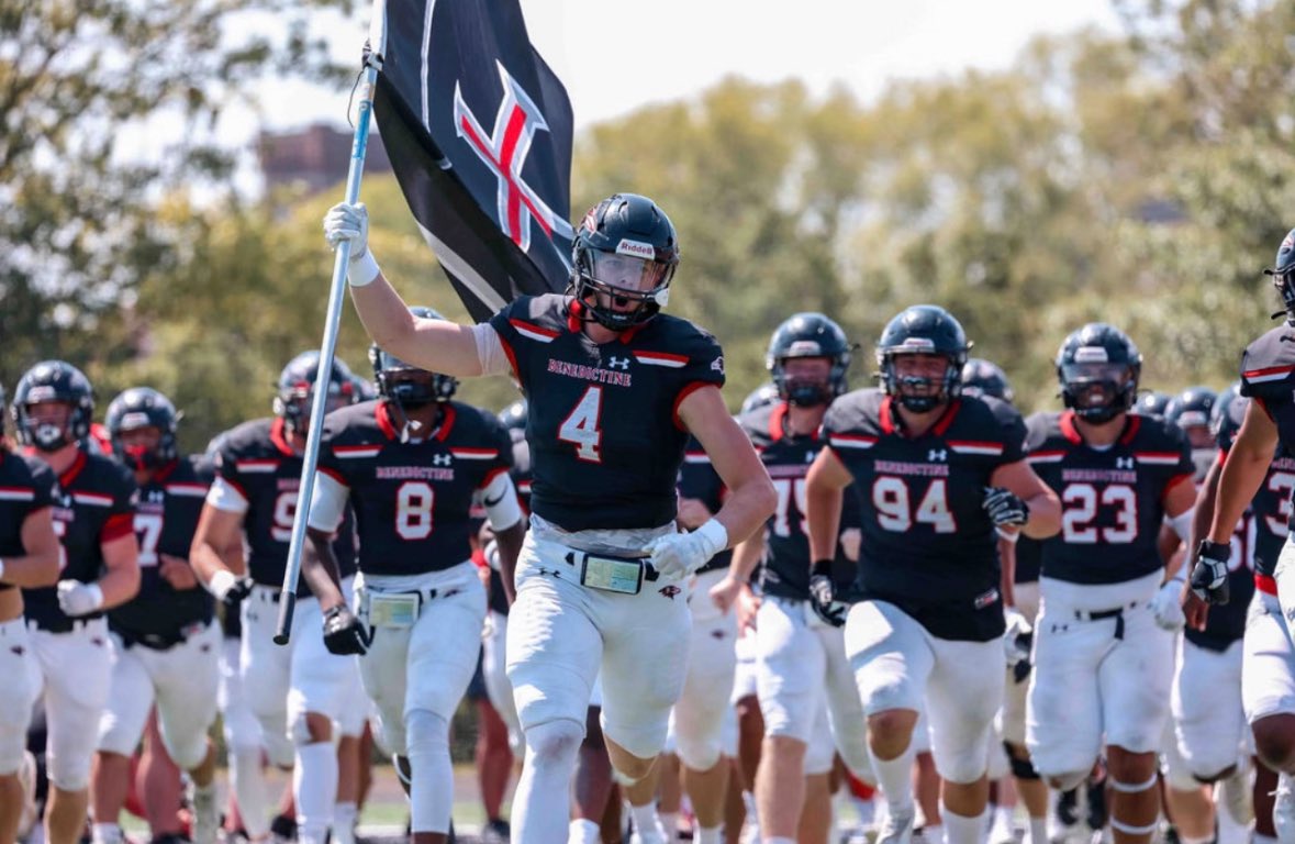 After a Great Talk with @coach_JLeonard! I’m blessed to receive an Offer from Benedictine! @CoachPerrone @gridironarizona @BCJagsFootball