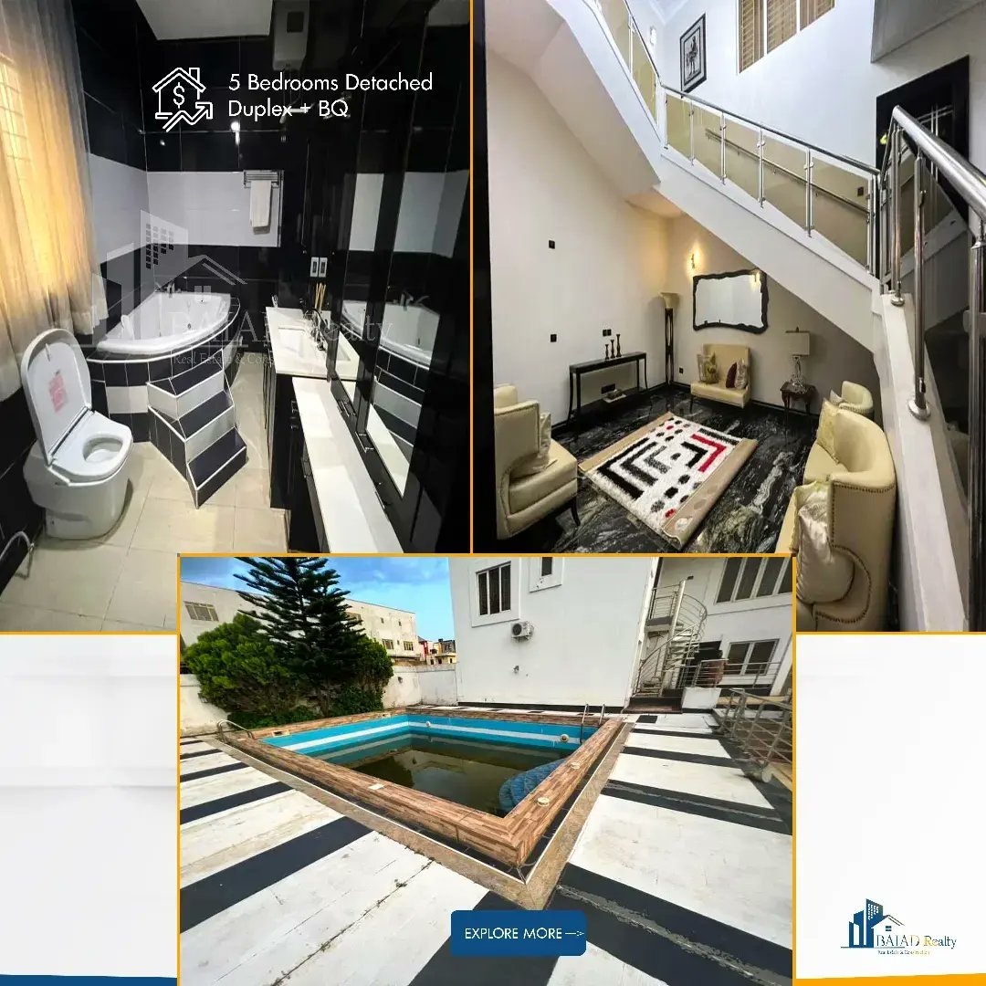 BaladRealty's tweet photo. (DIRECT BRIEF)-FOR SALE 

luxury built 5bedroom detached duplex with BQ &amp; elevator

Other features Masters suite  walk-in closet foyer and ample parking area rooftop etc 

PRICE-650M NAIRA

Location: katampe extension 

START CONVERSATION, CLICK
https://t.co/R9Ltgmw3KH https://t.co/aK9DSb71bg