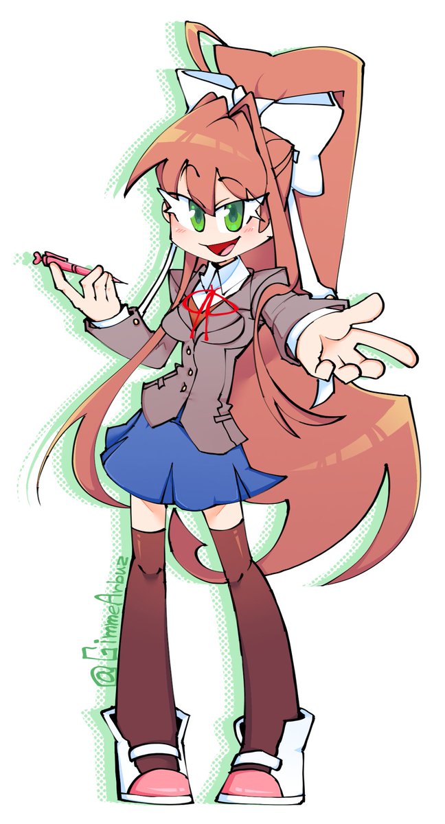 Omg it's Monika.
#DDLC #ddlcmonika #monikaddlc