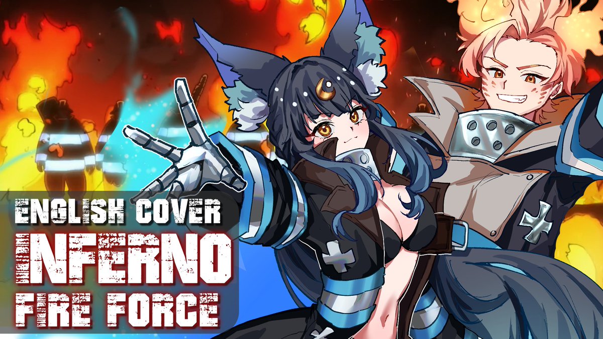 FlareVT's tweet photo. 🔥THE FULL SONG IS LIVE!🌙

Once it hits other music platforms we'll let you know but for now please enjoy the Full Song Below!

🎤Sung by @UmbreVT and Myself  
📷Music/Mix: @luisvasqmusic and @Disalign
🎨Art: @/cUtEdoGlv and Video: @ikazuchi_17 https://t.co/ldoBdwhJ82