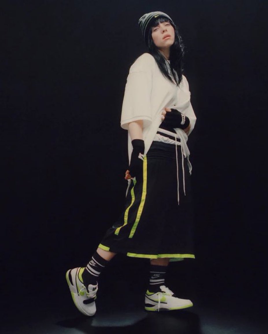 billie fotografada para a sua nova colaboração com a <a href="/nike/">Nike</a>.