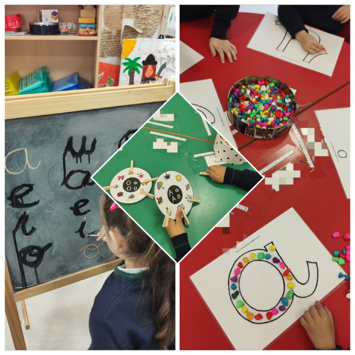 Afianzamos los trazos de las minúsculas aprendidas.... qué bien lo hacen los 🐵🐵🐵<a href="/HBSTORREJON/">Humanitas Torrejón</a>