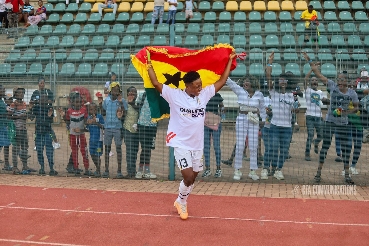 no1blogga's tweet photo. ✅ QUALIFIED  @GhanaWNT 

This is the 1st time since 2018 
Ghana has qualified.
They become the 4th county to qualify after joining host Morocco 🇲🇦, South Africa 🇿🇦, Algeria 🇩🇿.

#no1blogga 
#MissionVolta🔛
#ShineBlackQueens ✨🇬🇭 https://t.co/e1dw4zFoXr