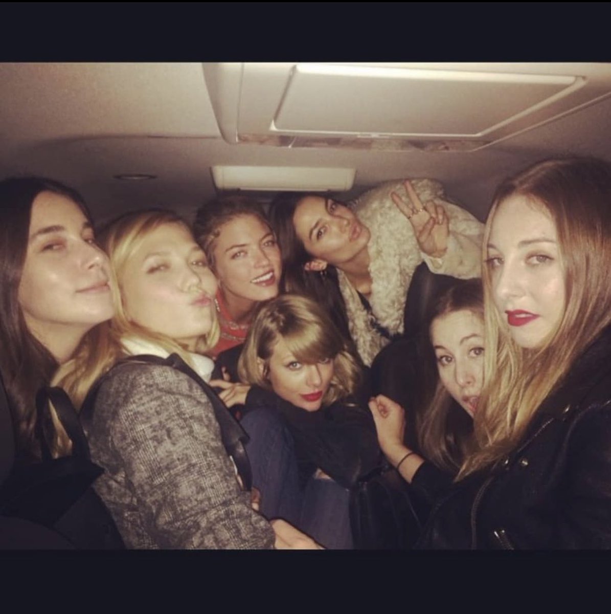 nine years ago today, taylor swift posted a photo from the night before via instagram:

“So proud of these girls, 3 for killing it at the Victoria's Secret Fashion Show (@marthahunt @lilyaldridge @karliekloss) and 3 for their Grammy nomination!!! (@haimtheband)”

december 5, 2014
