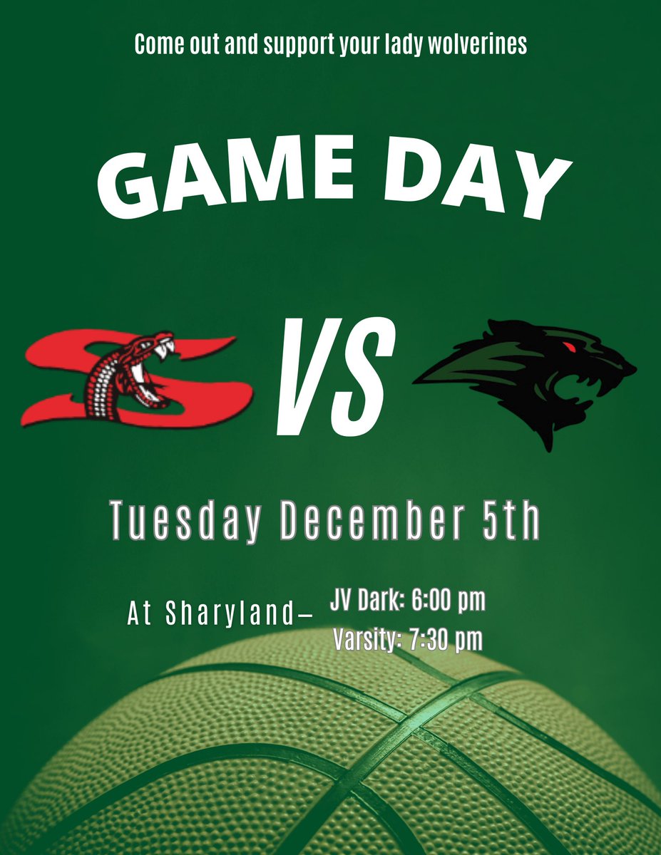 WolverinesHoop's tweet photo. GAME DAY‼️

District opener today at Sharyland. Support your Lady Wolverines 🏀 https://t.co/JSPSKcGVha