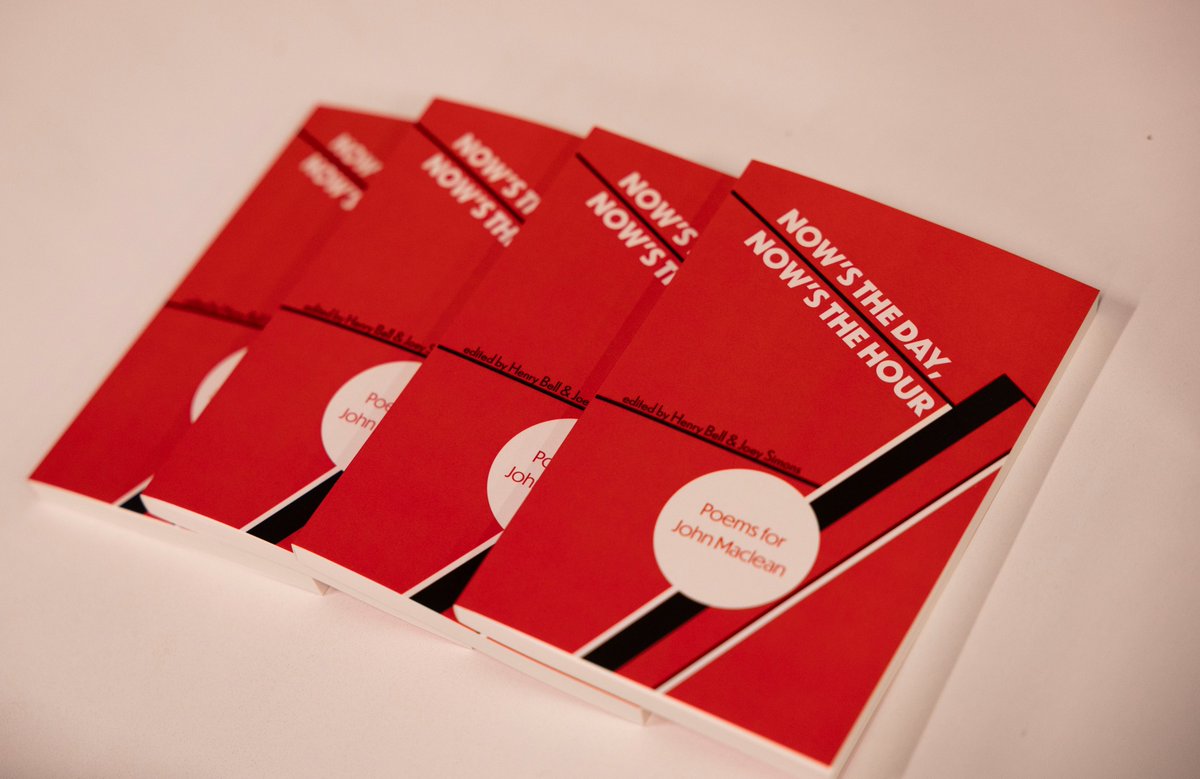 Inspired by the John Maclean centenary events? Join the editors of "Now's the Day, Now's the Hour: Poems for John Maclean" for this free creative writing workshop at Pollokshaws Library.  Contact us to book your place. Details in link. 
glasgowlife.org.uk/event/1/poetry…