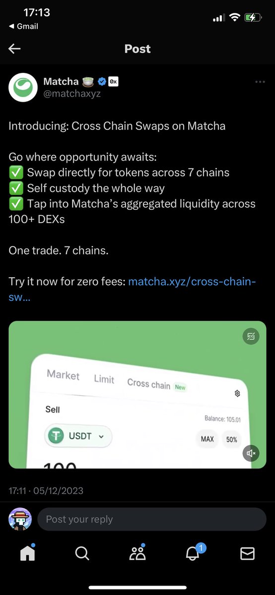 onewithdao's tweet photo. Couldn’t resist and had to try out the new Cross Chain Swap feature on @matchaxyz 🍵✨ using my favorite wallet @rainbowdotme 🌈 (new txn UI upgrade is slick 🔥) 

I’m truly impressed with it. Kudos 🫡 also to @SocketDotTech ⚡️🔥 https://t.co/FN2IvznKli