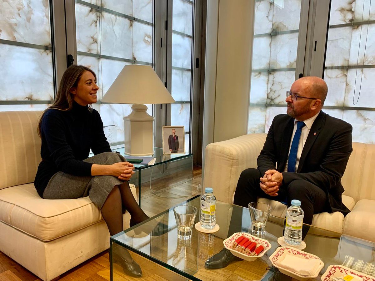 I enjoy meetings w/ young & well prepared leaders. One of them is @CrisMenendez_ - @ComunidadMadrid Gen. Dir. for Coop. with 🇪🇺. Very interesting talk & I am looking forward to the next year 🇪🇺 events in #Madrid 🇪🇸 when my country 🇸🇰 celebrates 20 years of membership in the #EU.
