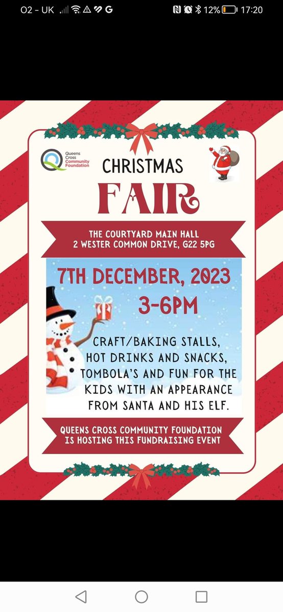 Local Christmas Fair, The Courtyard on 7th 3pm.