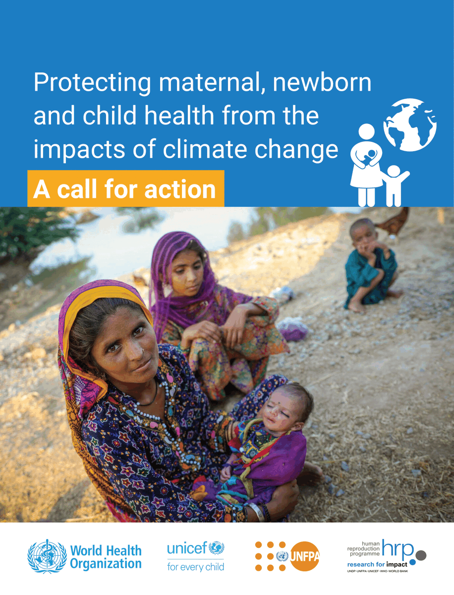 #ClimateChange is a threat to everyone’s health but according to recent research, pregnant individuals, babies, and children are particularly vulnerable to its effects. To learn more, read the #UN Report here: iris.who.int/bitstream/hand… @PEHE_ESEP