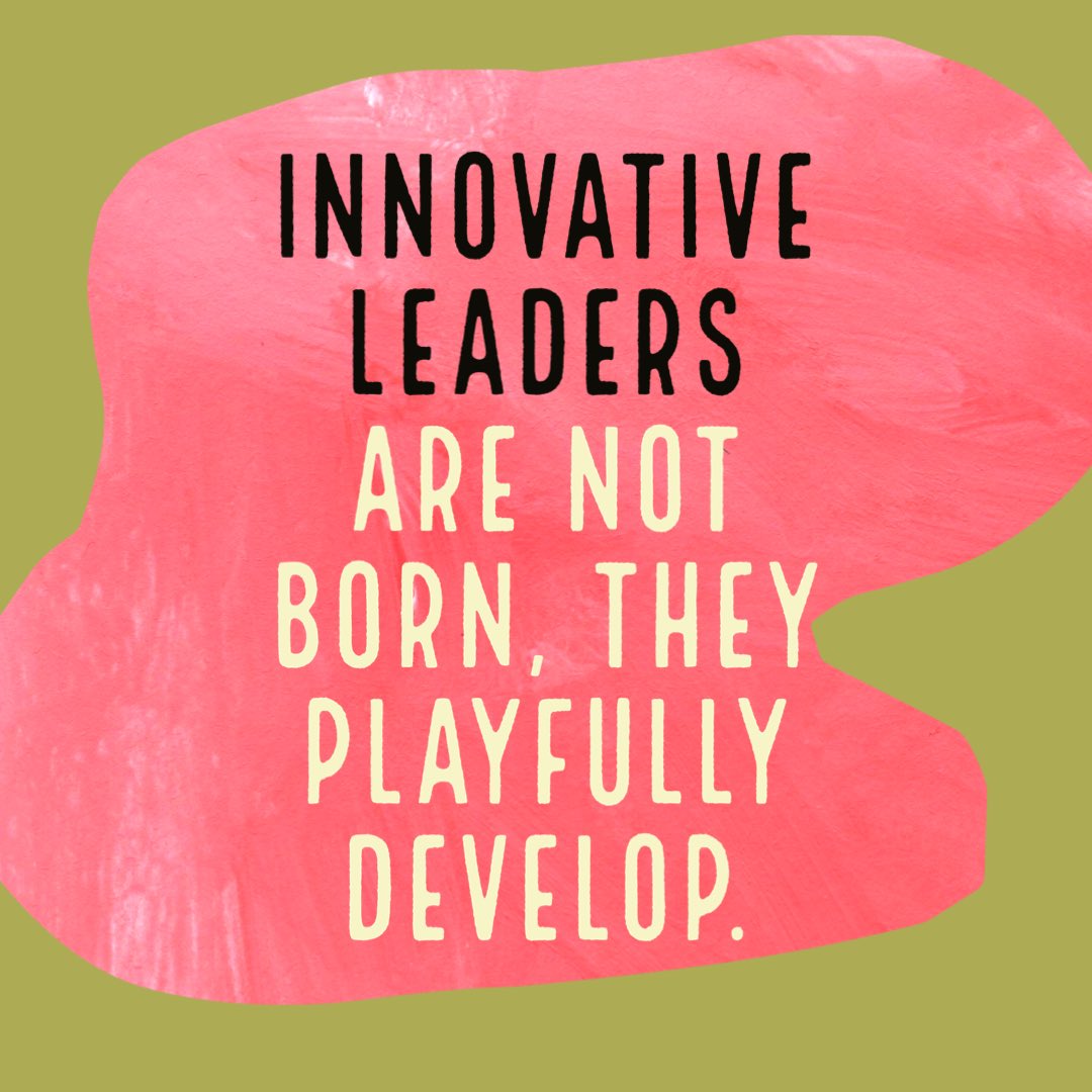 Innovative Leaders are not born, they playfully develop. Allow me to show you how. #InnovativeEducation 
#LeadershipDevelopment 
#leaders 
#research