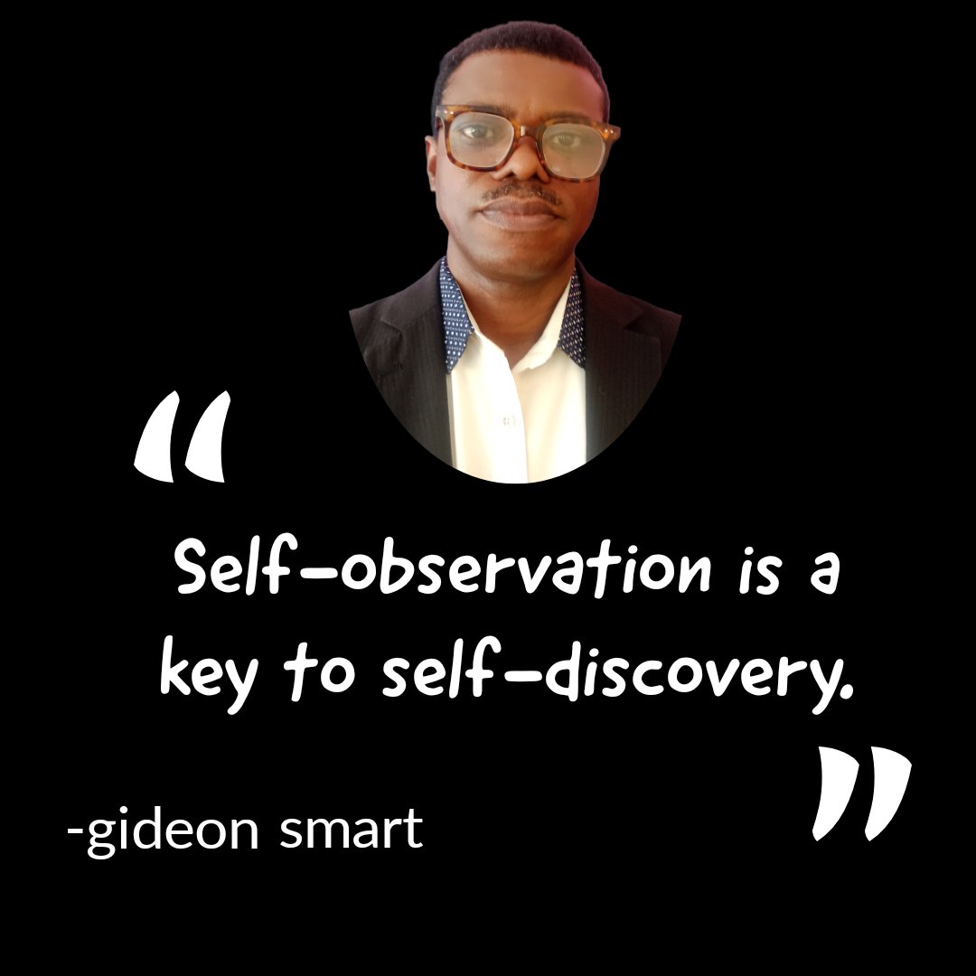 GideonSmart's tweet photo. Discover your higher self.
#Observation #discovery
#WisdomCoach
#GideonSmartQuotes https://t.co/c8USTCCpM8