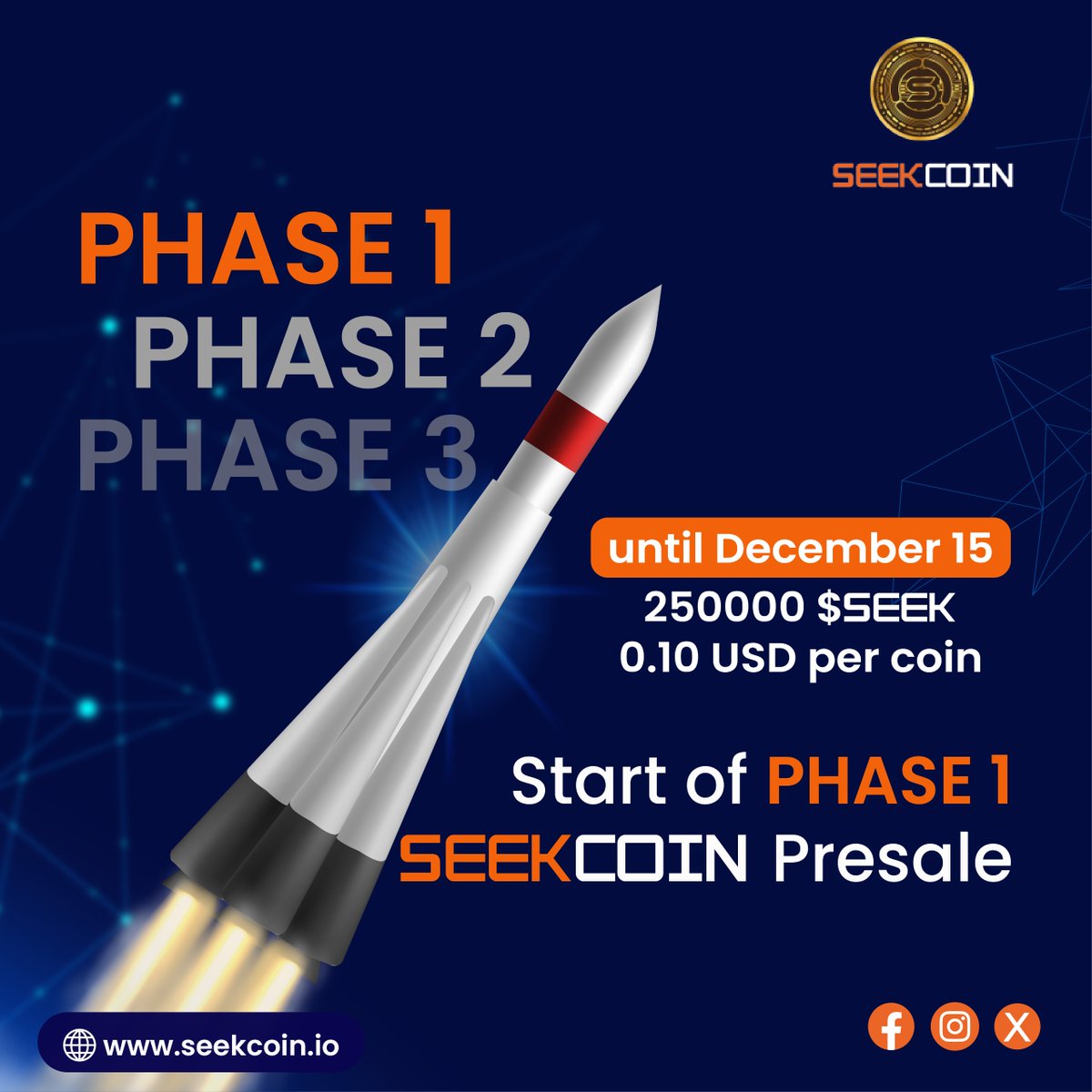 seek_coin's tweet photo. Get ready for the blockchain of the future. Be an investor in what is to come. Seek will have its own blockchain.Access the pre-sale from 
https://t.co/wiszNUnsE4

#SeekCoin #Crypto #Blockchain #InvestInSeekcoin #cryptocurrencynews #SeekingWealthInBits
#CoinQuestChallenge
#Seek https://t.co/WbvGrSGGEt