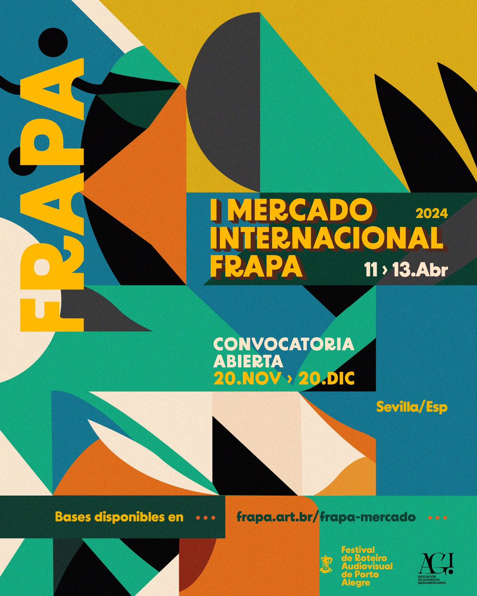FagaGuionistas's tweet image. ¡Llega el I mercado internacional FRAPA! 🟠 5 proyectos de autores brasileños residentes en Brasil o España y 10 proyectos de autores españoles o iberoamericanos residentes en España, entre ellos 5 proyectos andaluces, serán seleccionados. 🎉

¡Las inscripciones están abiertas!