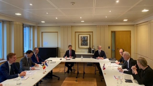 gendroa1's tweet photo. Le 🇨🇦est très motivé à collaborer avec la présidence 🇧🇪#EU2024BE: aujourd'hui les ambassadeurs 🇨🇦 ont mené une ronde de consultations auprès des responsables 🇧🇪 pour discuter des intérêts communs:   transformation énergitique, green deal, soutien à la démocratie, appui au #CETA. https://t.co/1EliCXXHa6