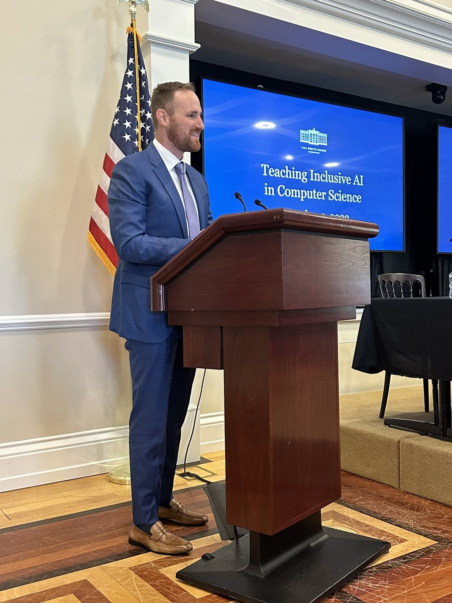 At the @WhiteHouse’s #CSEdWeek event today, @csteachersorg is happy to announce we are updating our K-12 computer science standards to better clarify and integrate AI and other subdisciplines within CS. Planning release in summer 2026!