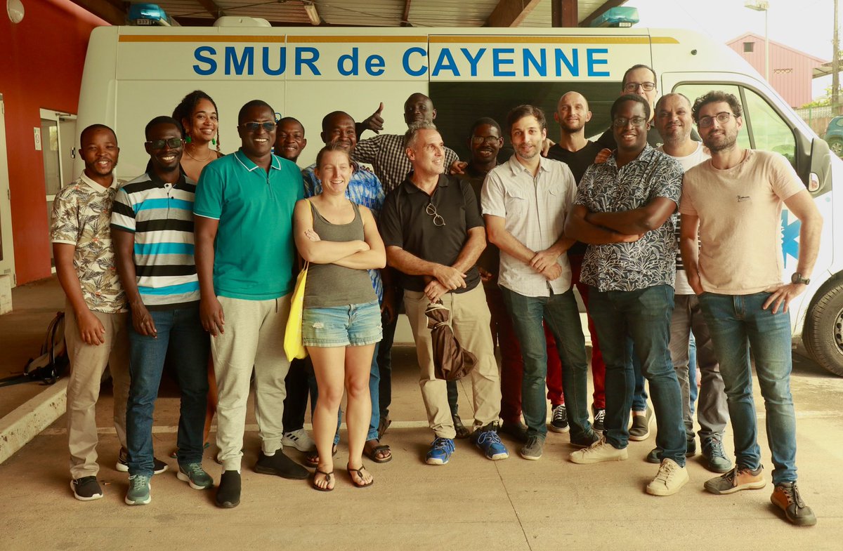 bokjer's tweet image. Premier séminaire Guyanais du DU BECPAU au centre hospitalier de Cayenne. Merci aux Drs Alexis Fremery et Julien Marlier pour leur accueil et pour l’organisation.