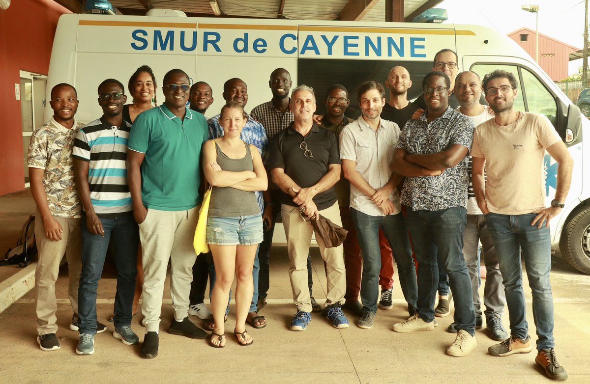 bokjer's tweet image. Premier séminaire Guyanais du DU BECPAU au centre hospitalier de Cayenne. Merci aux Drs Alexis Fremery et Julien Marlier pour leur accueil et pour l’organisation.