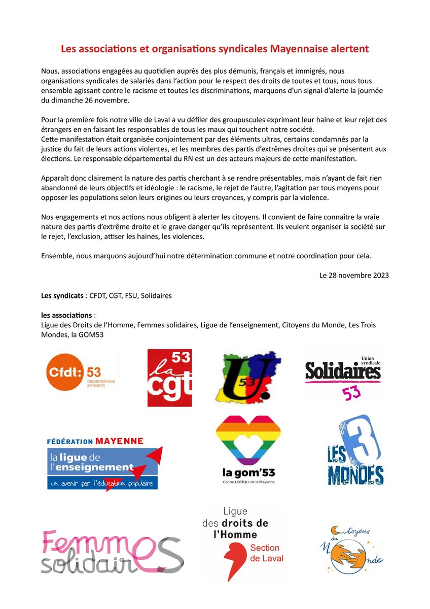 LDH Laval/Mayenne (@ldhlaval) on Twitter photo 