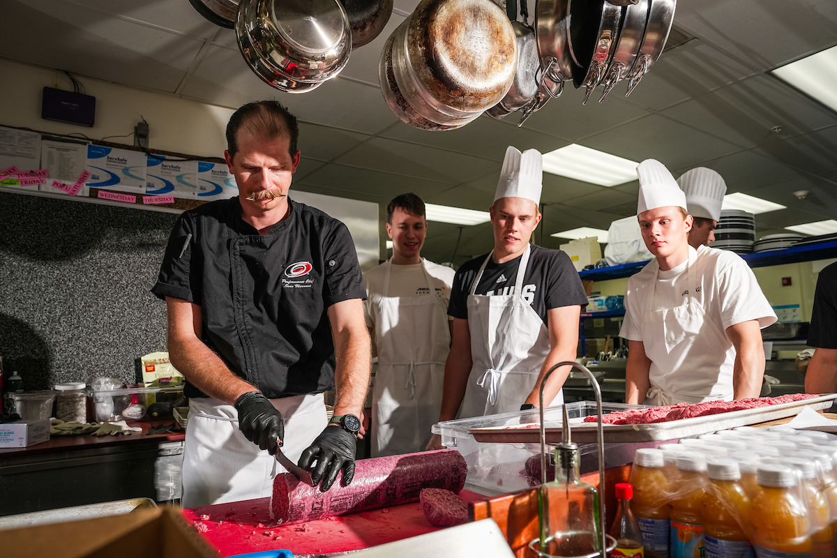 WaltRuff's tweet photo. With the #Canes on the road for the next little bit, it allows us to highlight an important behind-the-scenes man here in Raleigh.

Team Performance Chef Sean Murnane joins us as our special guest for this week's mailbag.

What questions do you have about keeping the guys fueled? https://t.co/IQbIyAJxdM