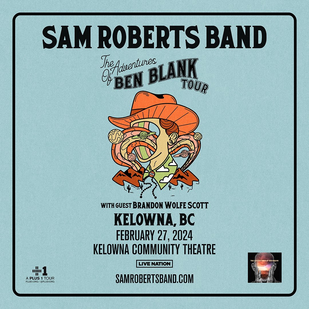 Brandon Wolfe Scott (@brandonscott198) on Twitter photo Thrilled to announce Iโll be supporting @samrobertsband for a run of west coast dates in February!
Feb 24/25 Vancouver <a href="/commodorevcr/">Commodore Ballroom</a>
Feb 27 Kelowna - The Community Theatre
Get your tickets!
ticketmaster.ca/sam-roberts-baโฆ Thrilled to announce Iโll be supporting @samrobertsband for a run of west coast dates in February!
Feb 24/25 Vancouver <a href="/commodorevcr/">Commodore Ballroom</a>
Feb 27 Kelowna - The Community Theatre
Get your tickets!
ticketmaster.ca/sam-roberts-baโฆ