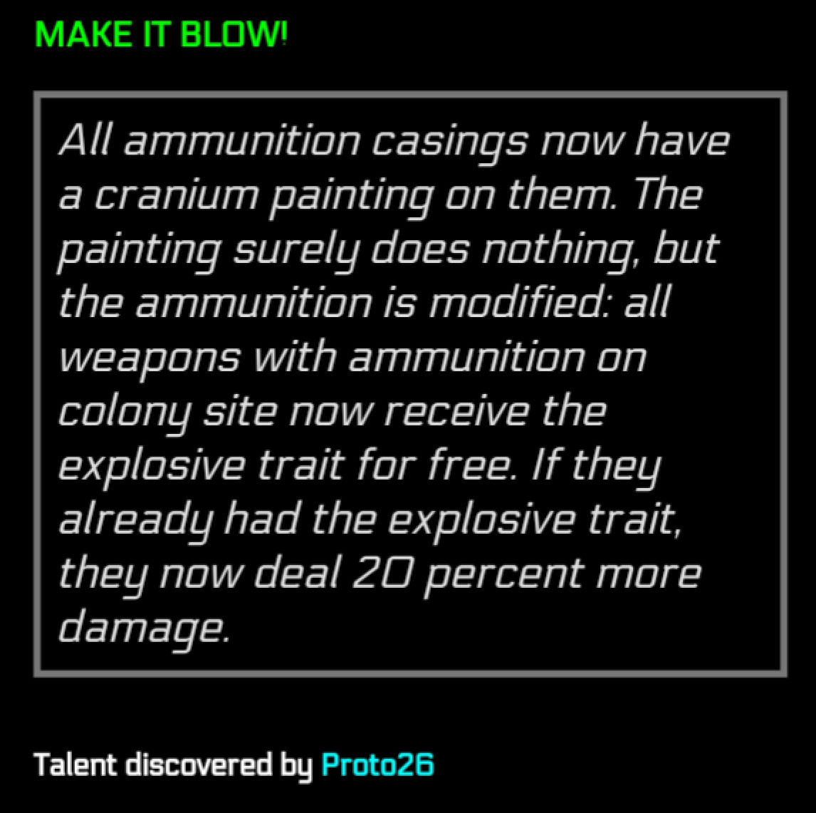 ExodeGame's tweet image. Fellow #Exode Enthusiasts and Future Exode Enthusiasts: Talents are out for Captain Cranium. Check it.