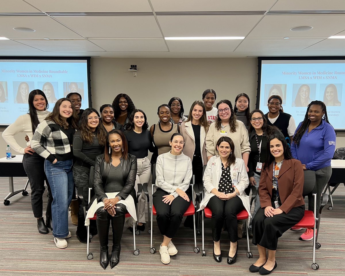 The annual Minority Women in Medicine Roundtable hosted by SNMA, WiM, and LMSA was an absolute success. 
We are extremely grateful to Dr. Rankin, Dr. Pardo, Dr. Anderez, and Dr. Cabal Herrera for sharing their journeys and advice.