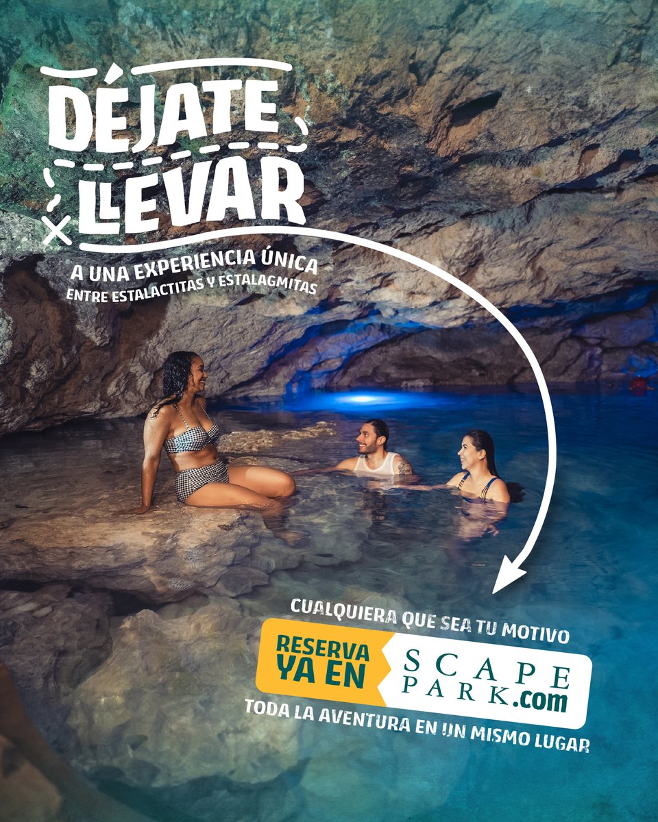 DÉJATE LLEVAR a un mundo de adrenalina y maravillas acuáticas.💧🌑

#ScapePark #CapCana #RepublicaDominicana #Aventuras