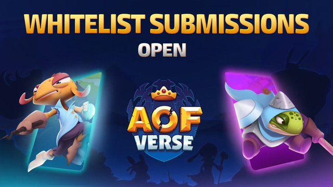 AOFverze's tweet photo. @AOFverse ▇▇▇ Time is Near 🪂

Whitelist Submissions are Open Now! 
🔗: https://t.co/l6ovTREWcn

Your fortune awaits you 💎 https://t.co/0uRAmzRwAM