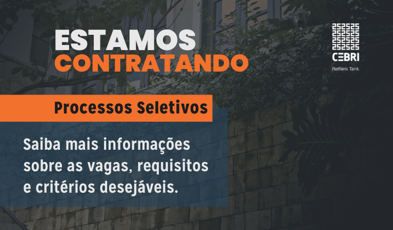 Ótimas oportunidades pro pessoal de Relações Internacionais no Rio.

cebri.org/br/midia/446/p…