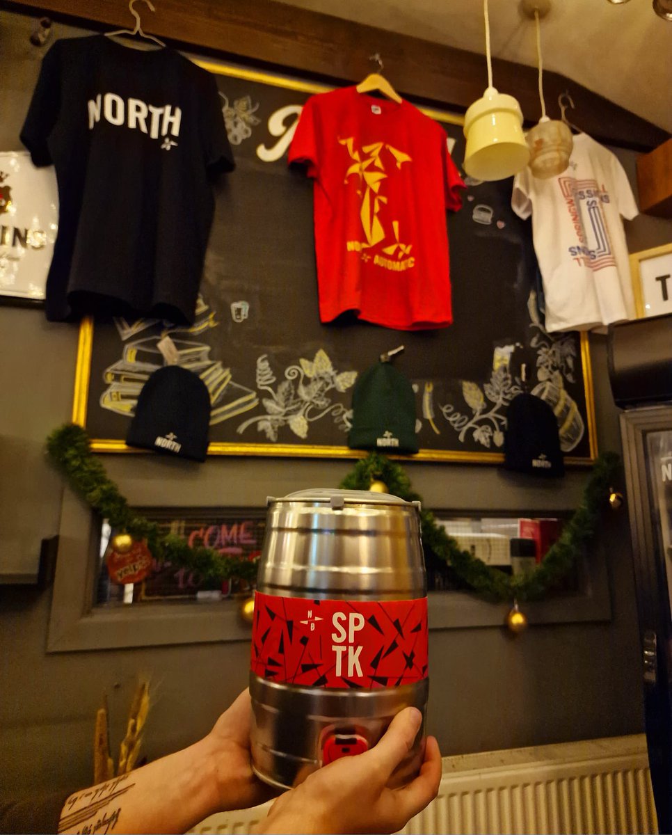 🚨Merch and Mini-keg restock!! 🚨

Brand new NORTH, Automatic and Sessions T-shirts in stock!!
Not only that, but we have restocked the ever popular beanie too!! 🥳
AND We have Mini Kegs back in! Springwell, Automatic, Sputnik and Atlantis all available now! 🍻

#north #alfredbar