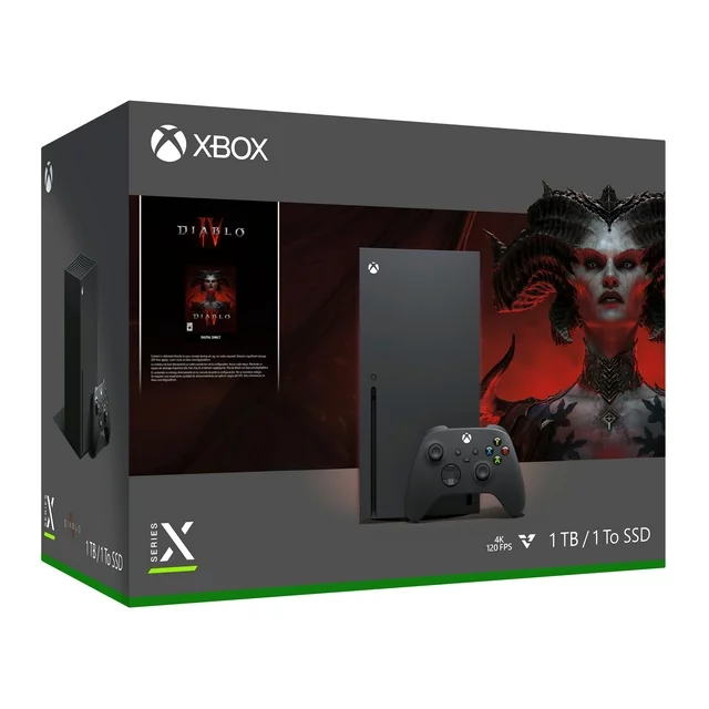 The Xbox Series X Diablo IV bundle is back down to $349.99 at Walmart, but it doesn't show up for everyone. Change your ZIP code or use a VPN or something, this is an insane deal. Free shipping, too. zdcs.link/0x2x3