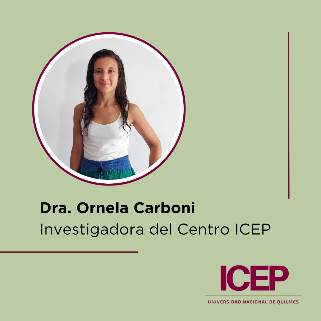 CentroICEPUNQ's tweet image. Ornela Carboni 👇

Docente e investigadora ordinaria de la UNQ en grado y posgrado. 
Sus temas de estudio están ligados a las rutinas de trabajo en la industria audiovisual y los medios digitales. 
Integra el Centro de Investigación en Industrias Culturales.