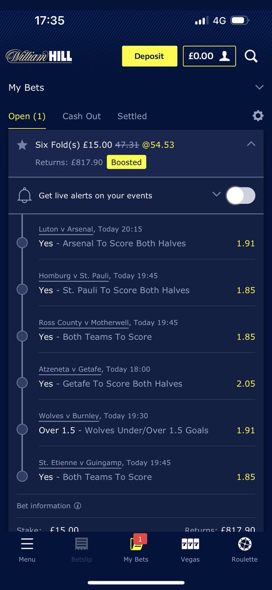 MSWFootballTips's tweet image. 53/1 Acca For Tonight’s Games.
High Odds So Bet Responsibly As Always!⚽️⚽️

Link Can Be Provided If Need Be👍🏻