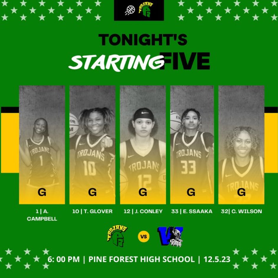 First conference game of the season tonight! Game starts at 6pm at home! Go Trojans💛💚🏀
